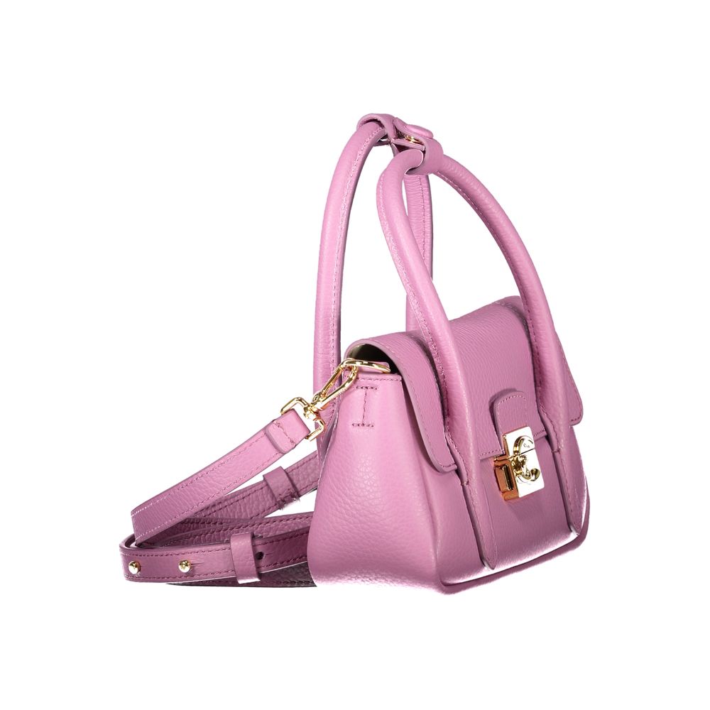 Purple Leather Handbag