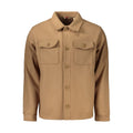 Brown Cotton Full-Length Jacket