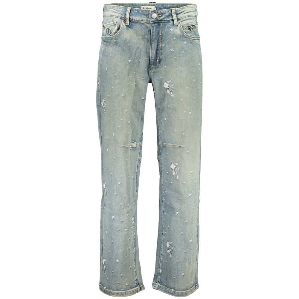 Blue Cotton Jeans Denim