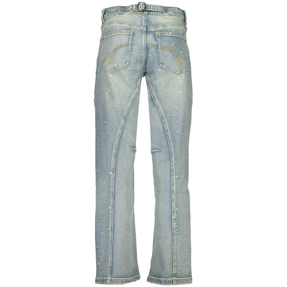 Blue Cotton Jeans Denim
