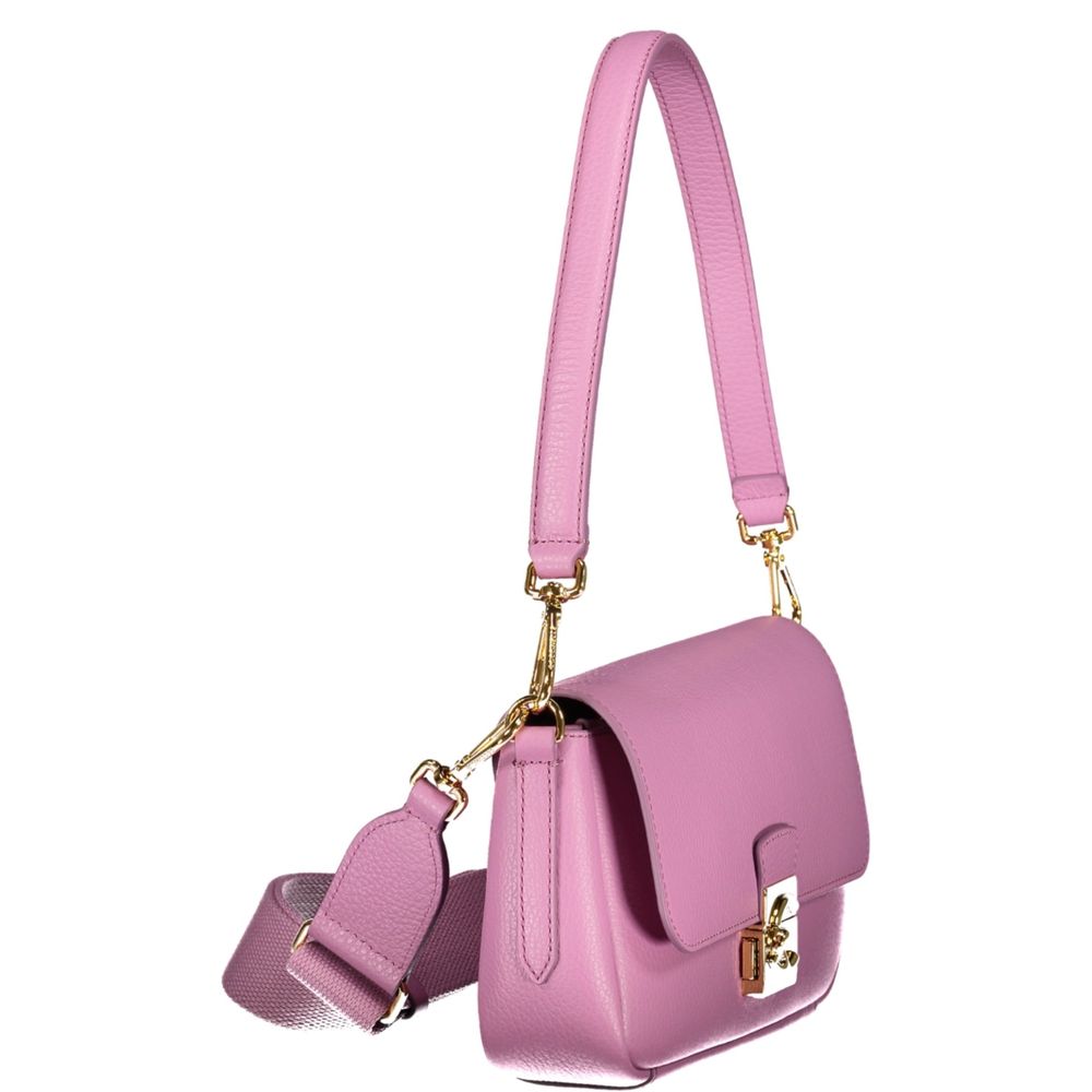 Purple Leather Handbag