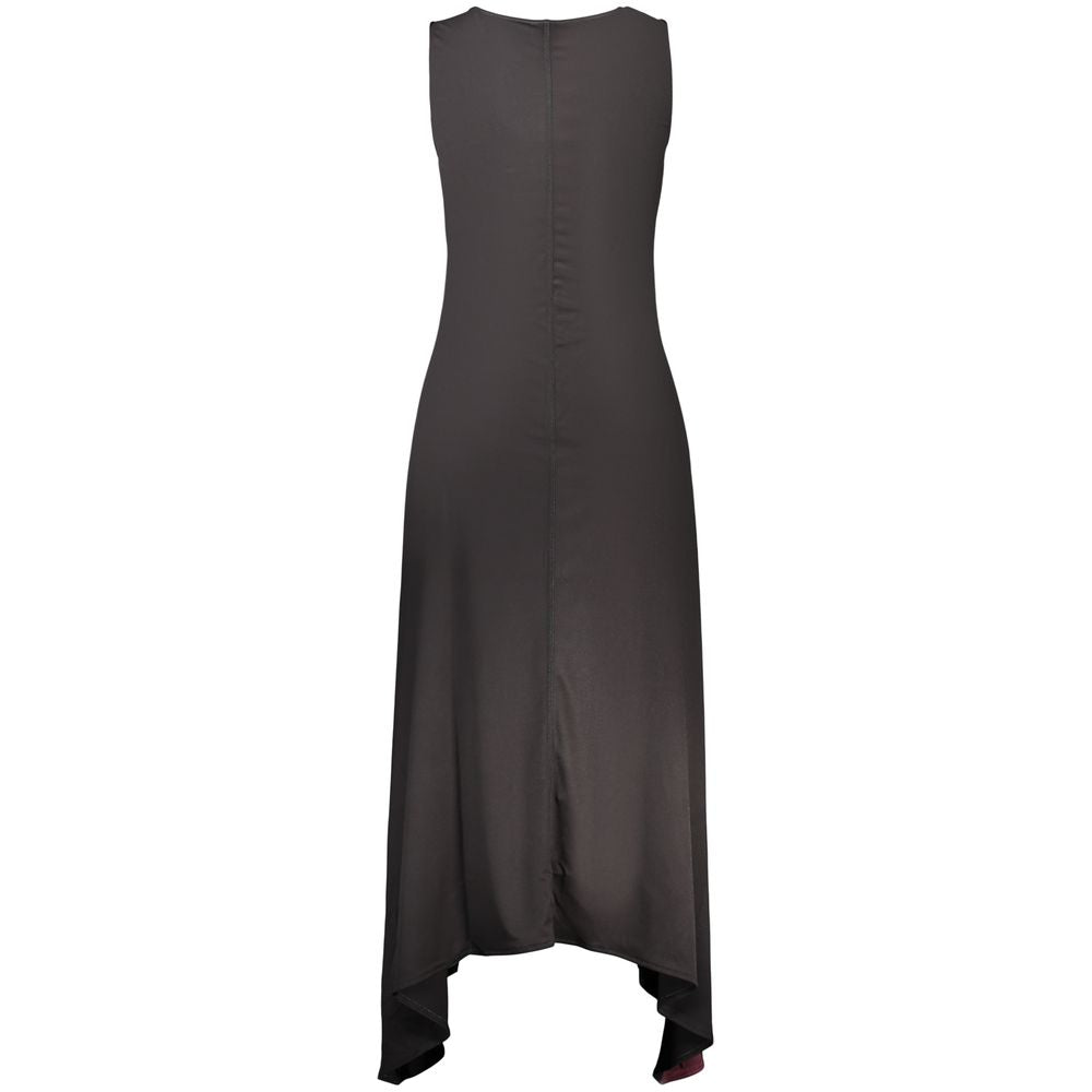 Black Polyester Casual Dress