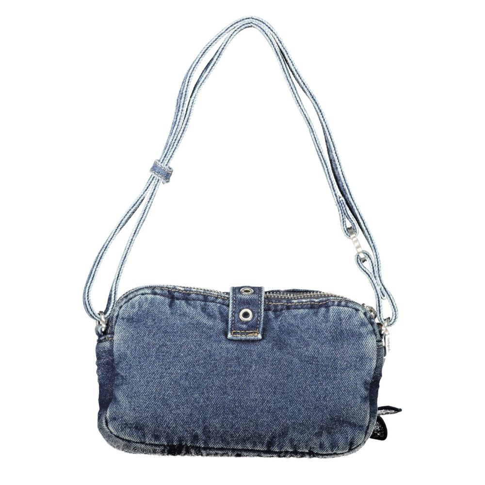Blue Cotton Handbag