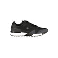 Black Polyester Athletic Sneakers