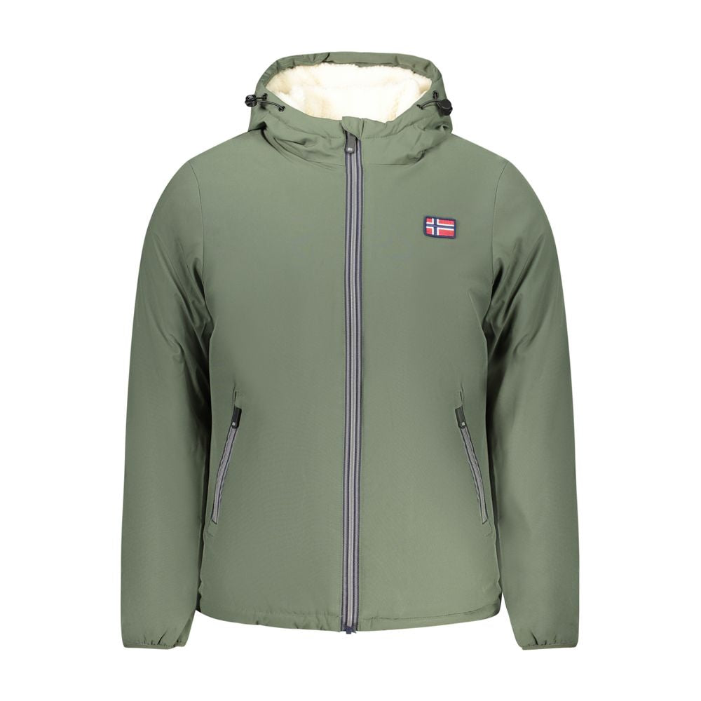 Green Polyester Shell Jacket