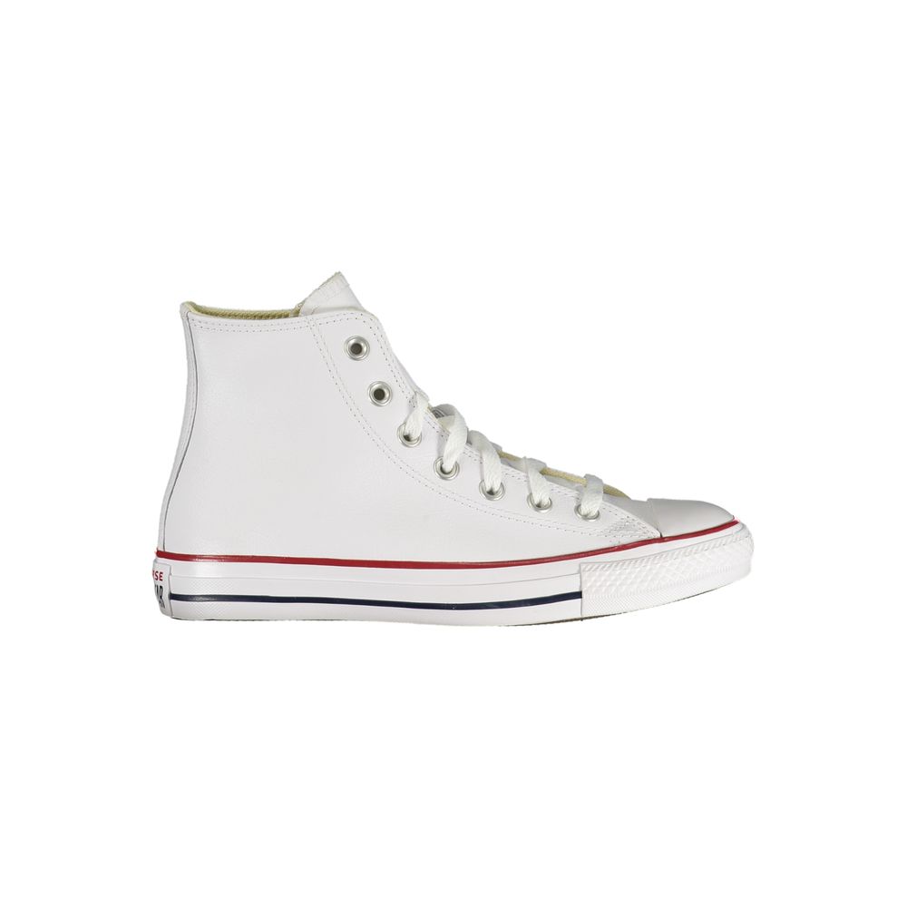 White Synthetic Athletic Sneakers