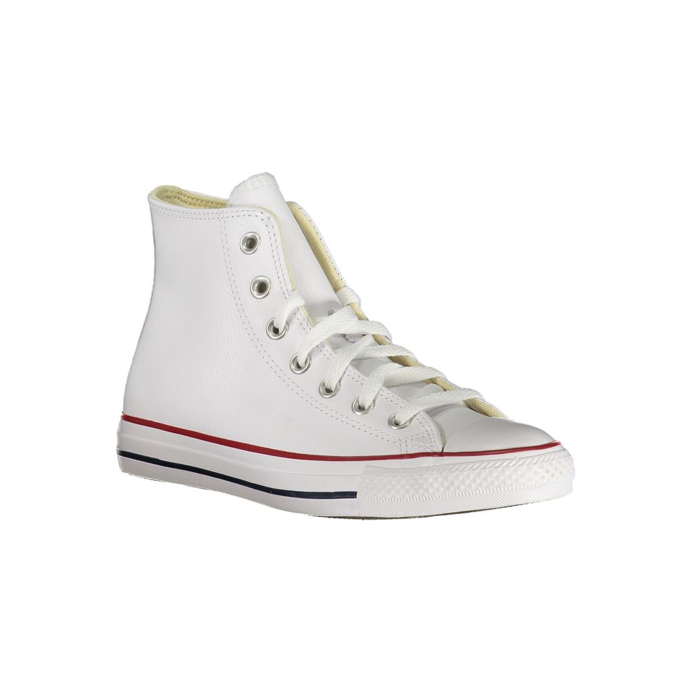 White Synthetic Athletic Sneakers