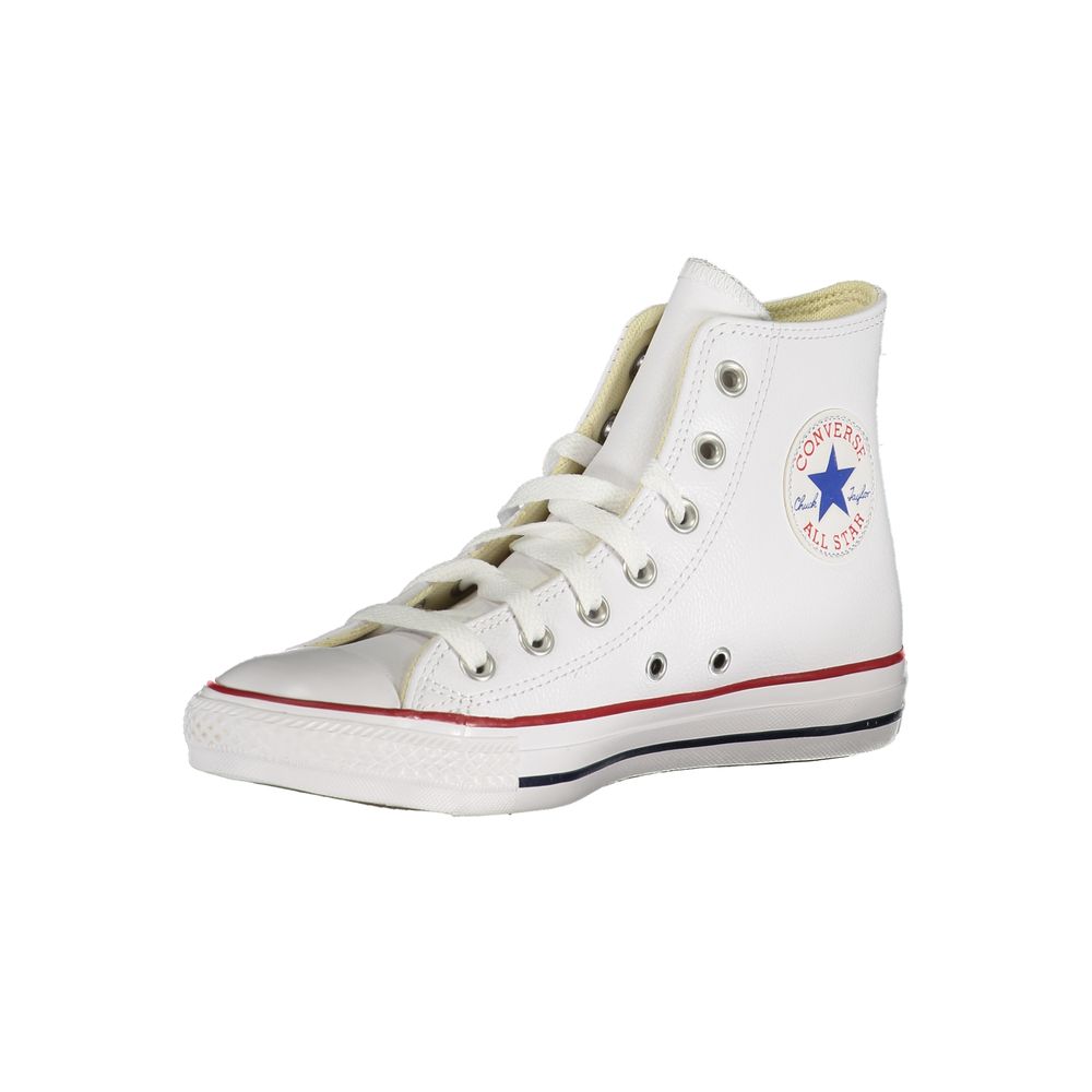 White Synthetic Athletic Sneakers