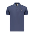 Blue Cotton Polo Shirt