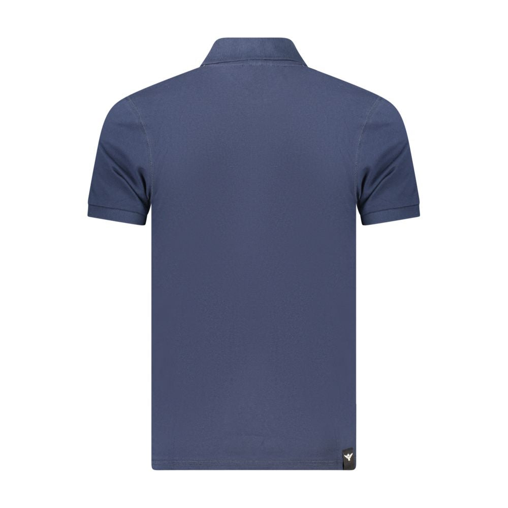 Blue Cotton Polo Shirt