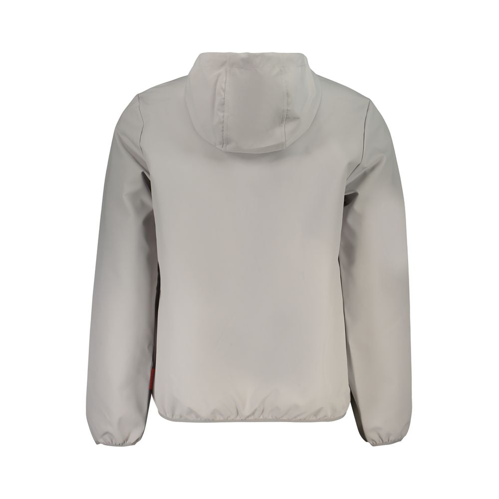 Gray Polyester Shell Jacket