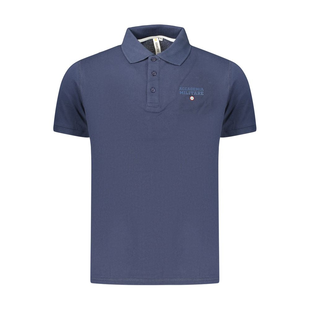 Blue Cotton Polo Shirt