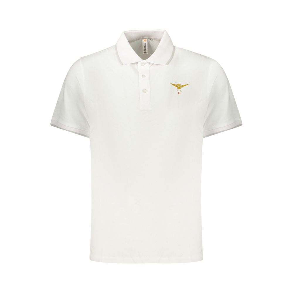 White Cotton Polo Shirt