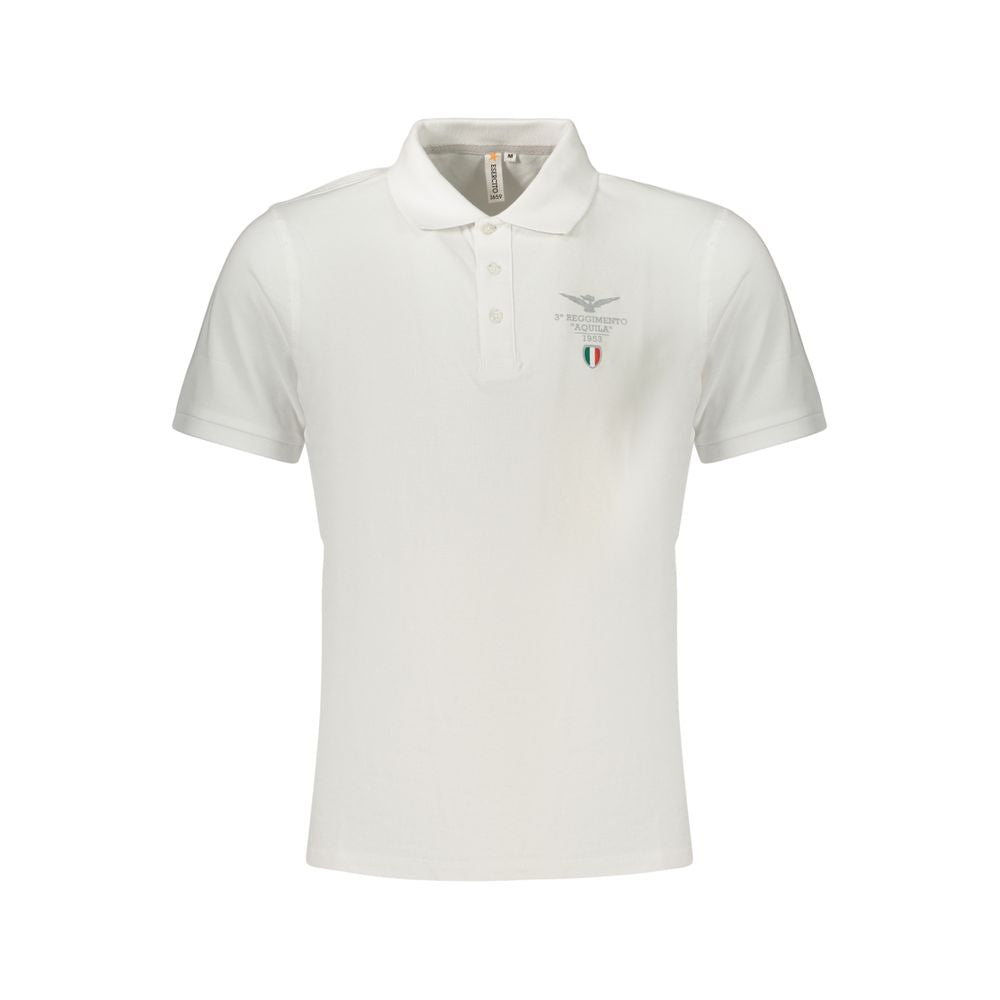 White Cotton Polo Shirt