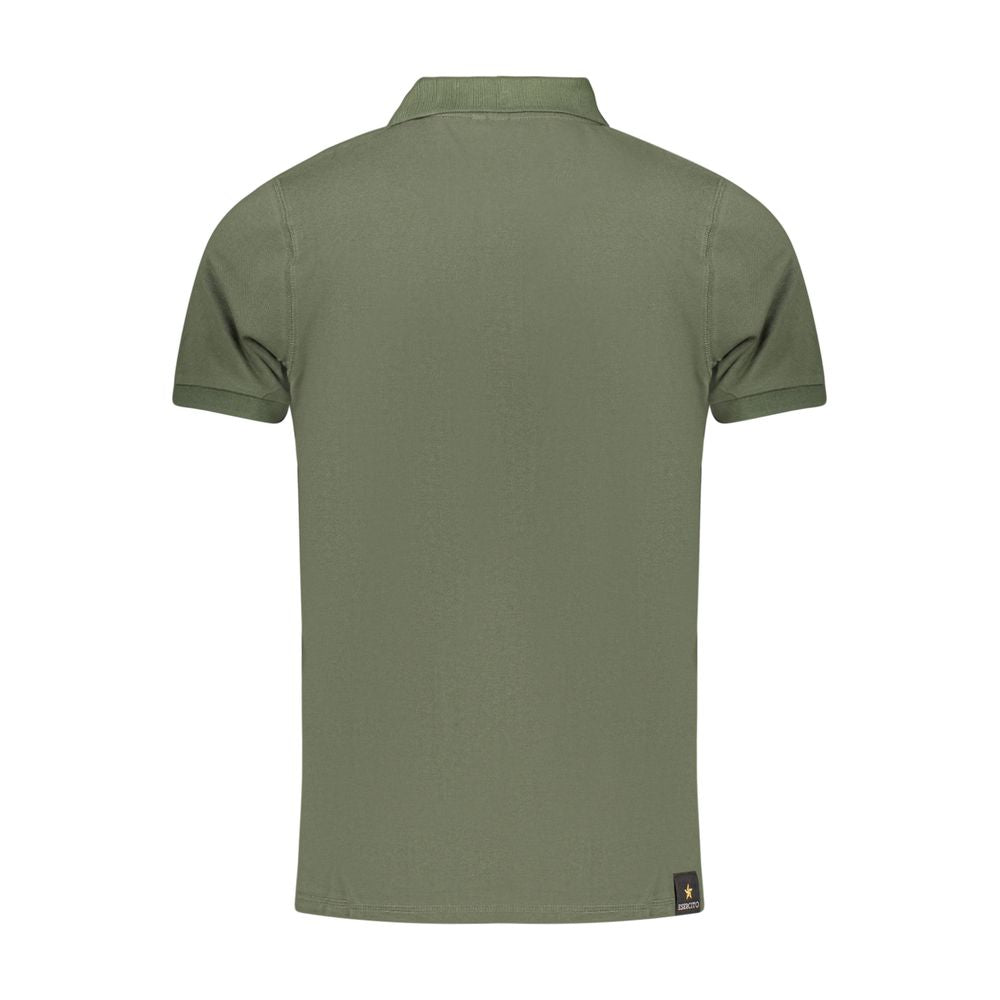 Green Cotton Polo Shirt