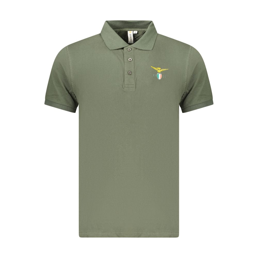 Green Cotton Polo Shirt