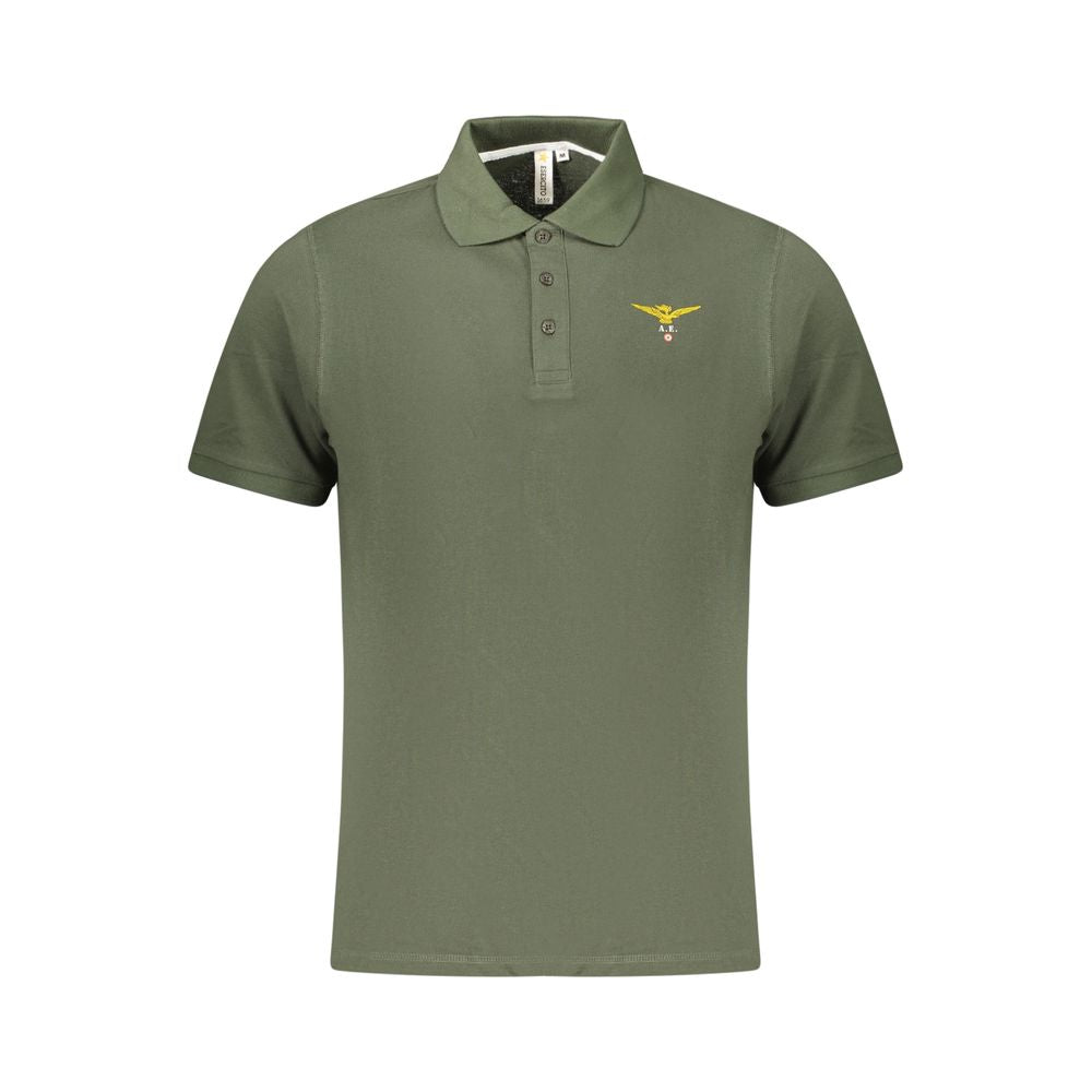 Green Cotton Polo Shirt
