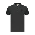 Black Cotton Polo Shirt