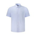 Blue Cotton Shortsleeve Shirt