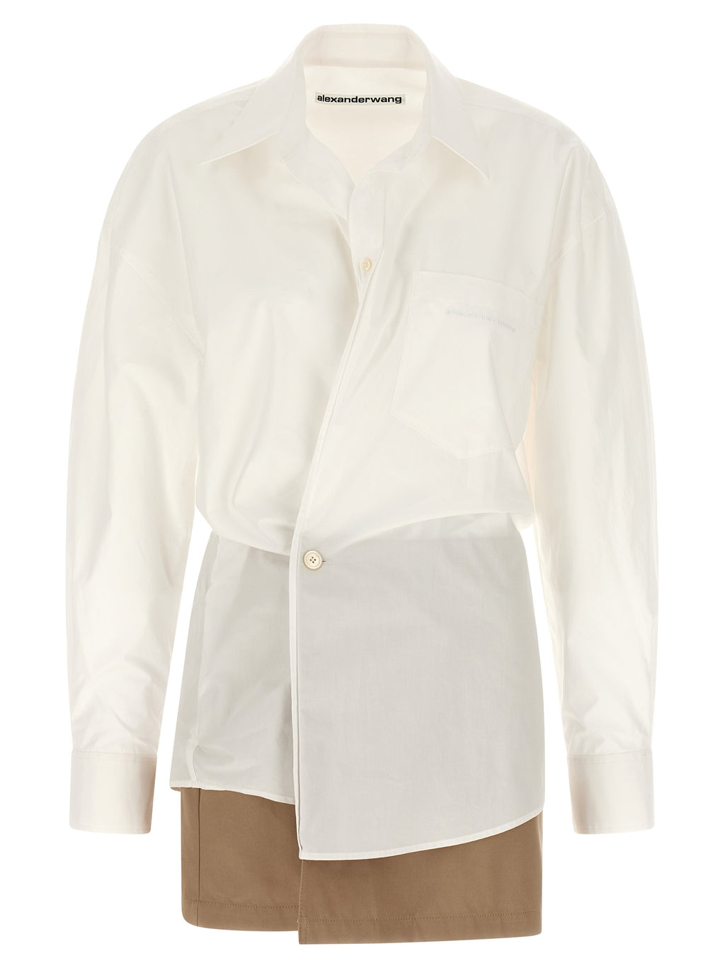 White Cotton Short Dress