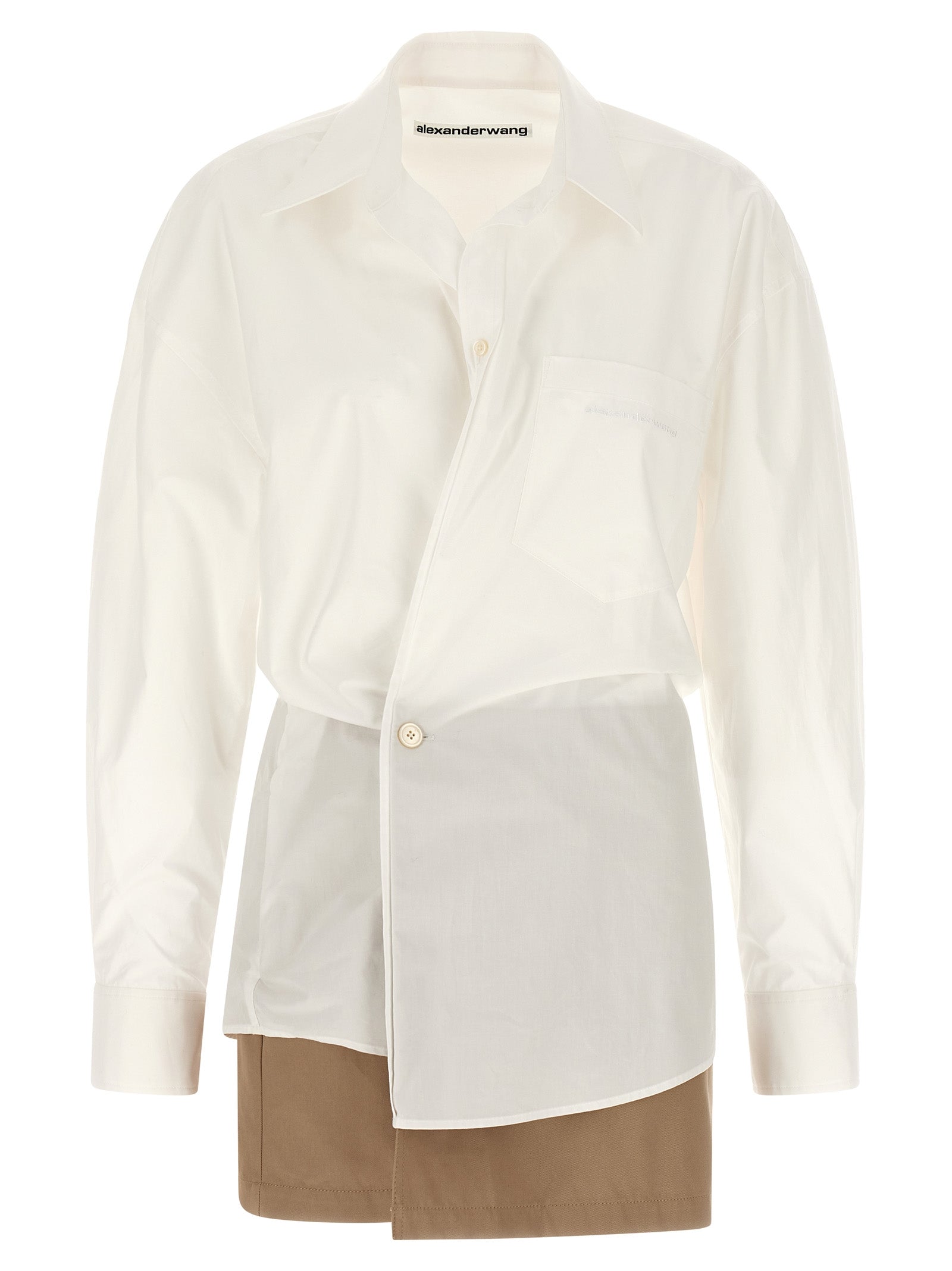 White Cotton Short Dress