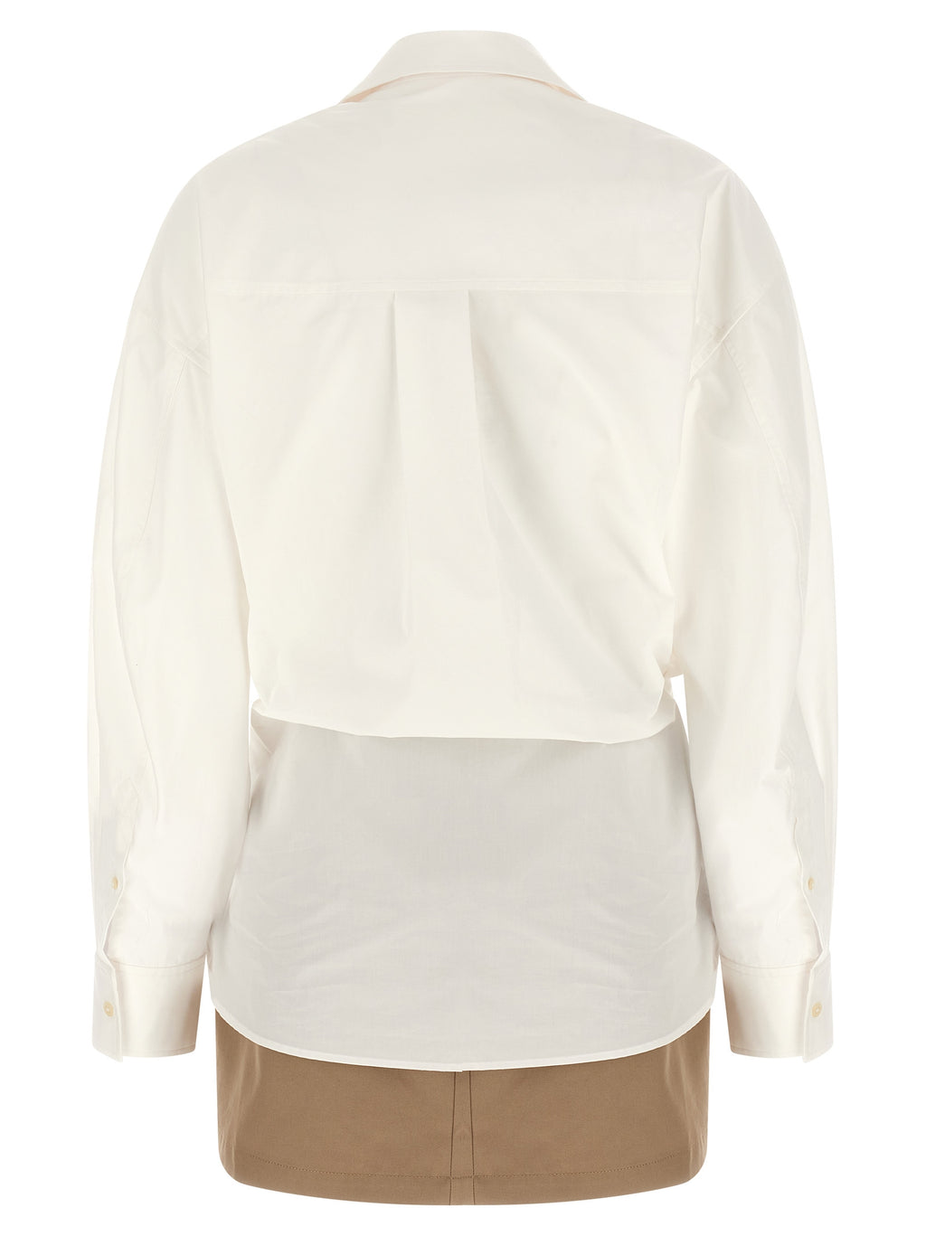 White Cotton Short Dress