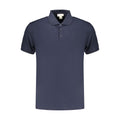 Blue Cotton Men's Polo Shirt