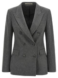 Gray Cashmere Blazer