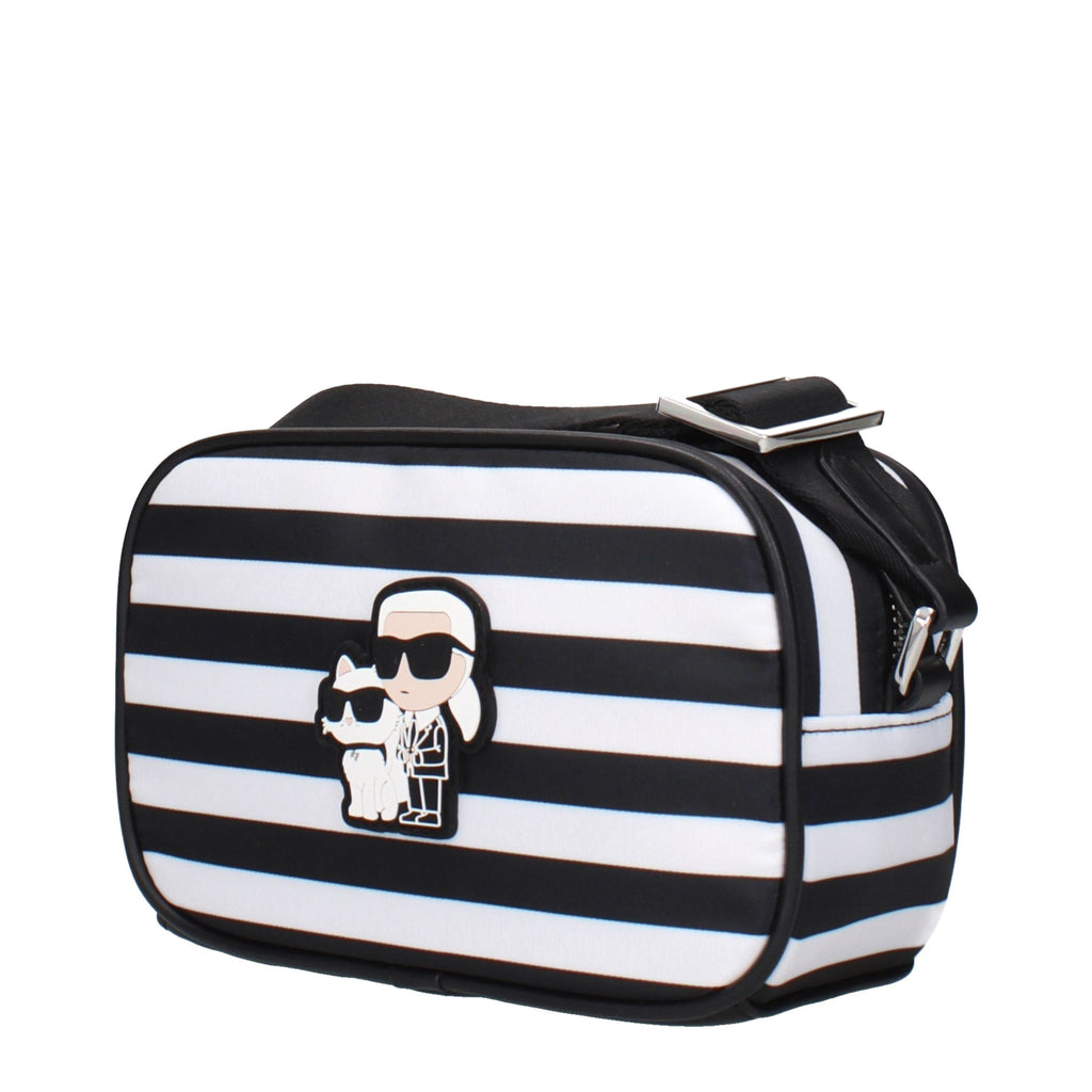 Black Fabric Crossbody Bag