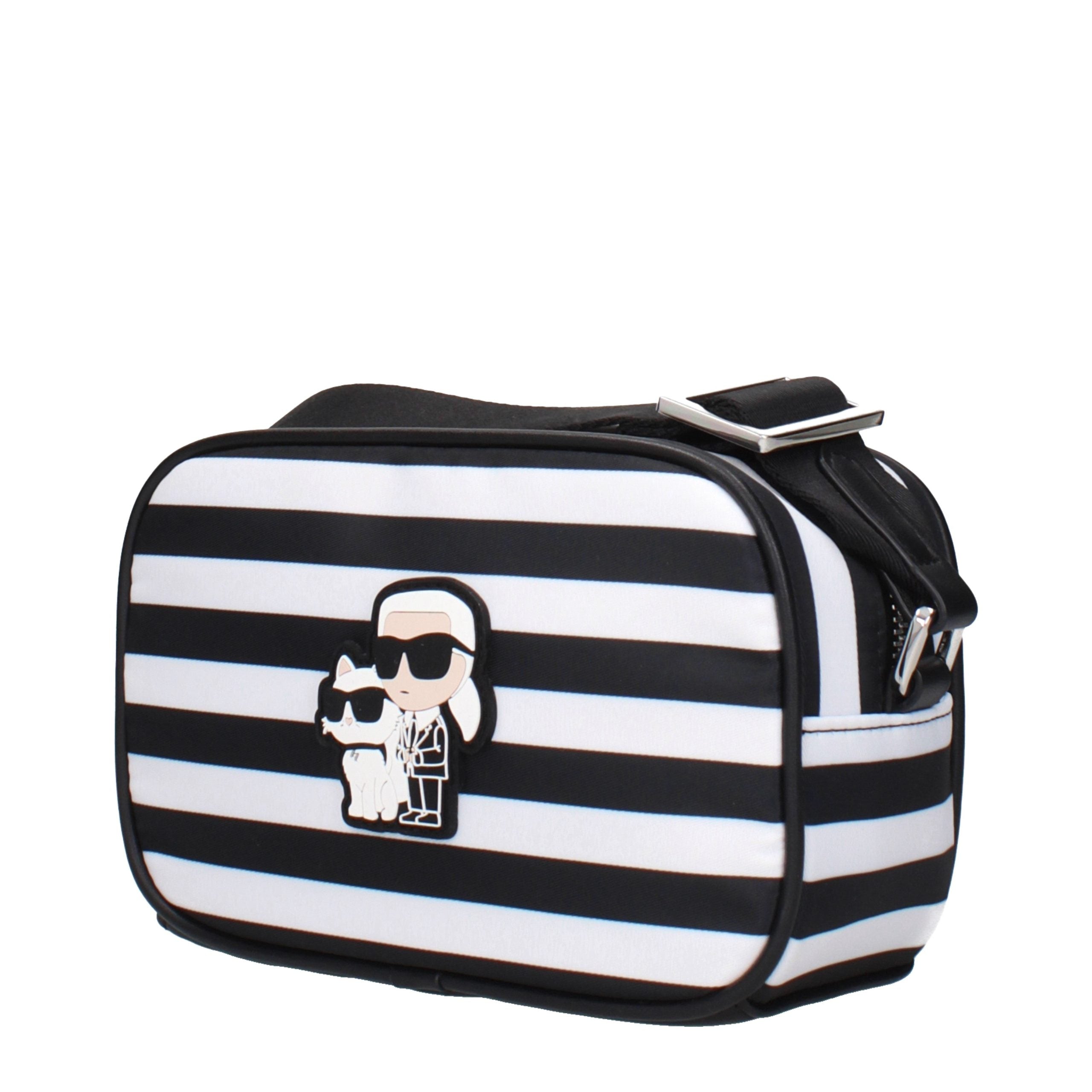 Black Fabric Crossbody Bag