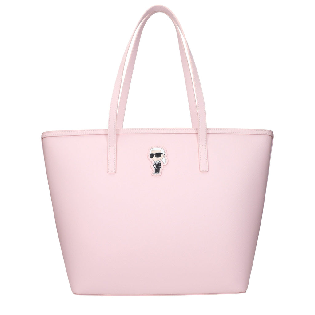Pink Polyethylene Shoulder Bag