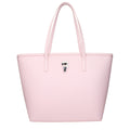 Pink Polyethylene Shoulder Bag
