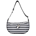 Black Fabric Crossbody Bag