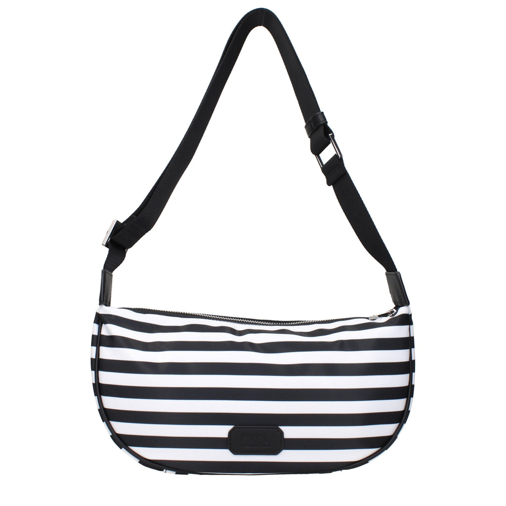 Black Fabric Crossbody Bag