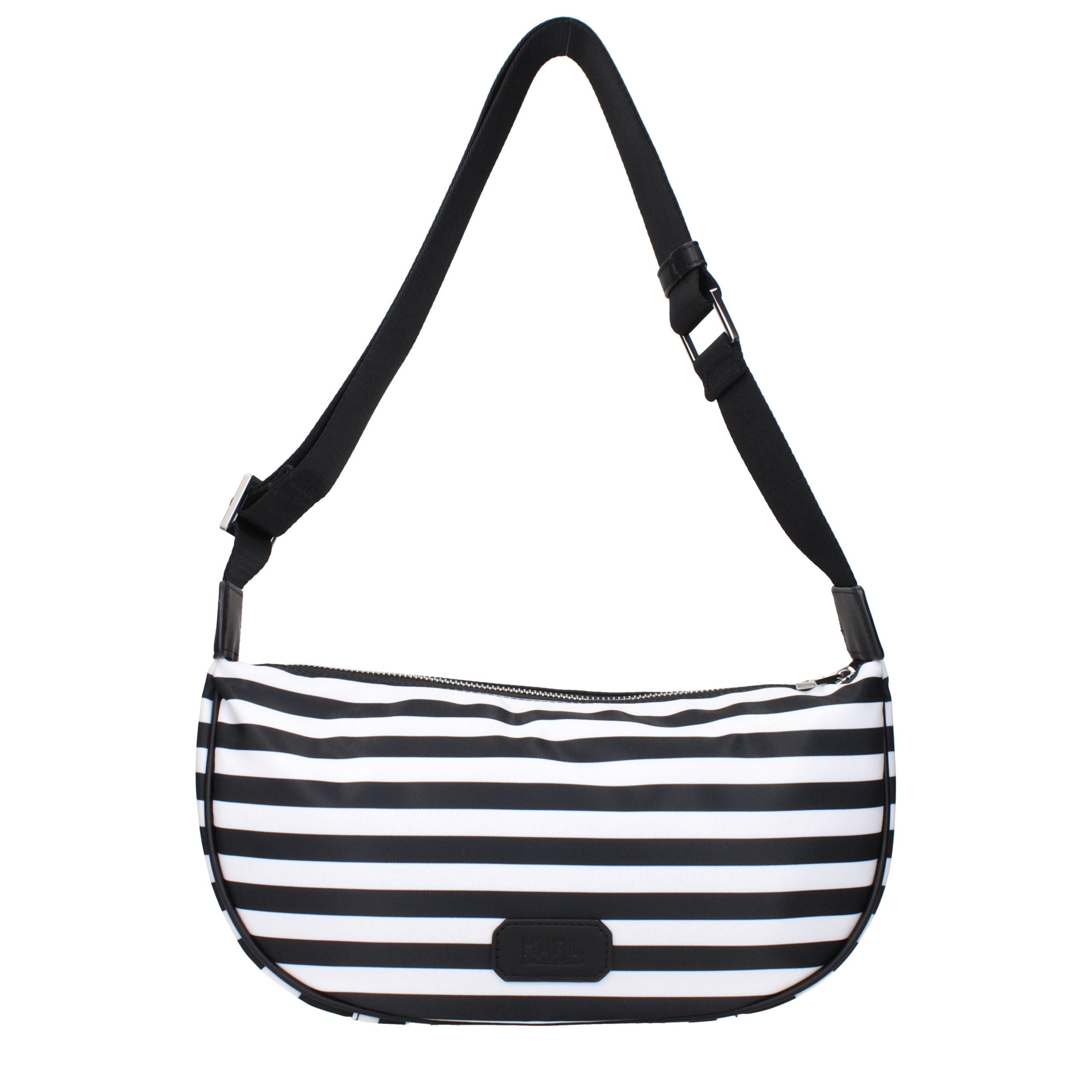 Black Fabric Crossbody Bag