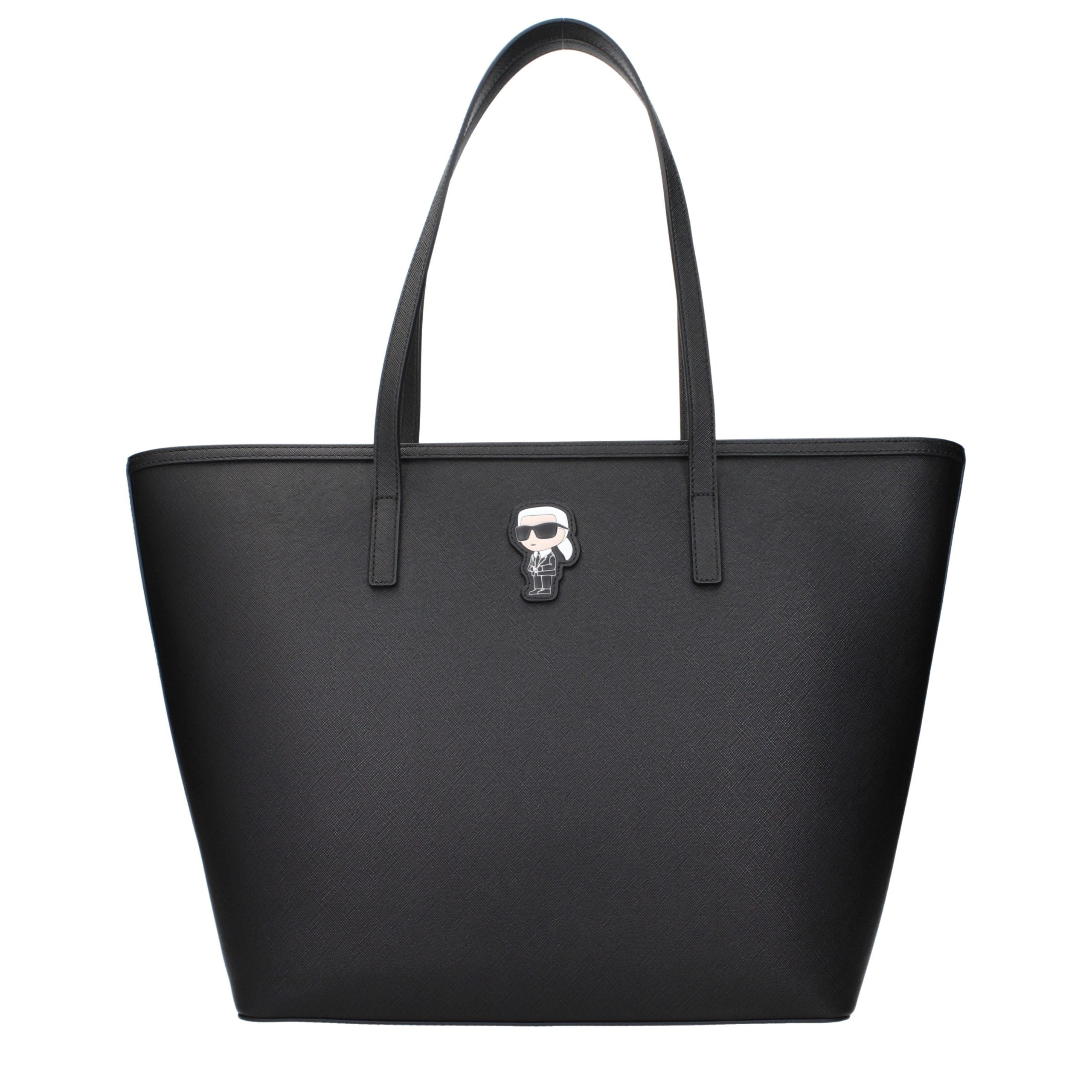 Black Polyethylene Shoulder Bag