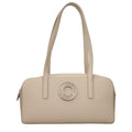 Beige Leather Shoulder Bag