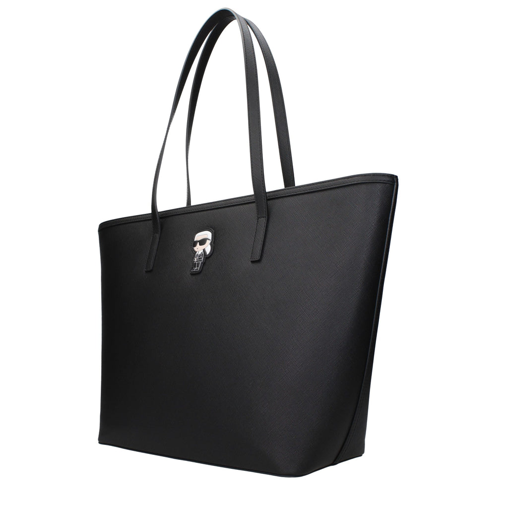 Black Polyethylene Shoulder Bag