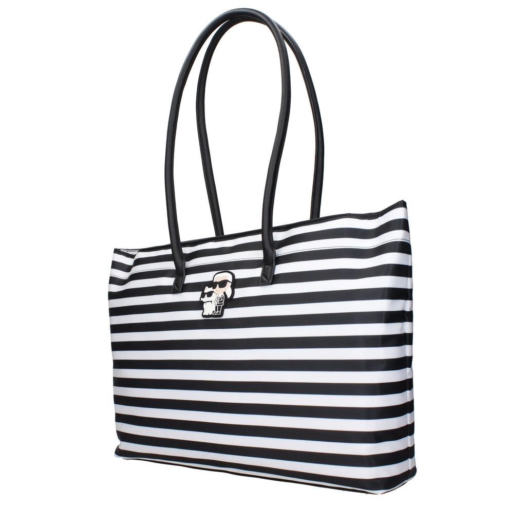 Black Fabric Shoulder Bag