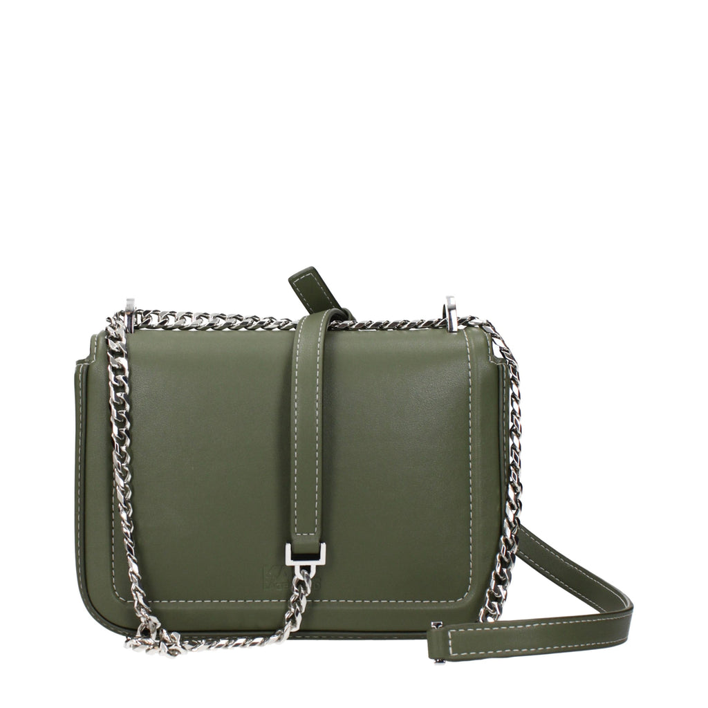 Green Leather Crossbody Bag