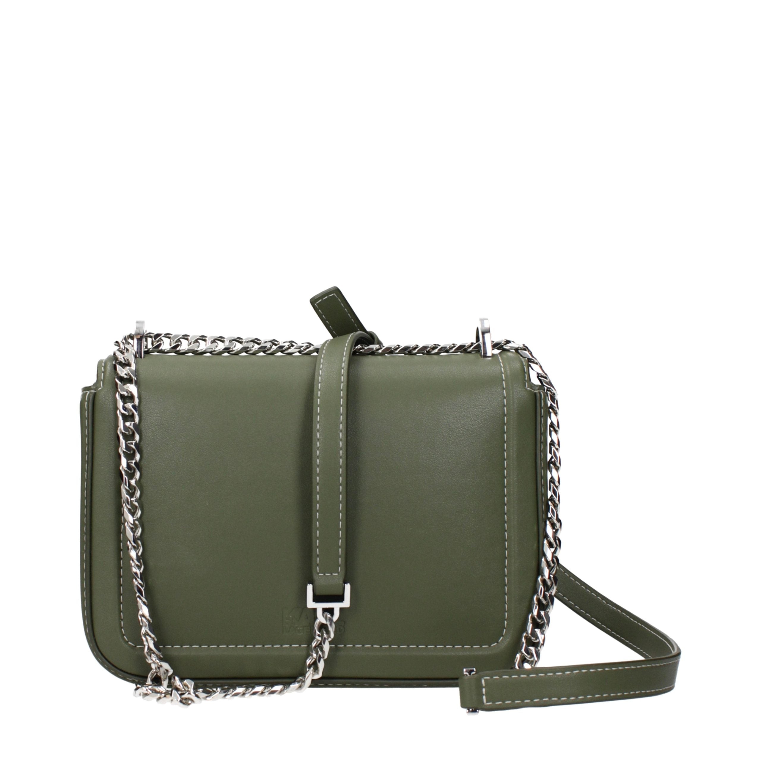 Green Leather Crossbody Bag