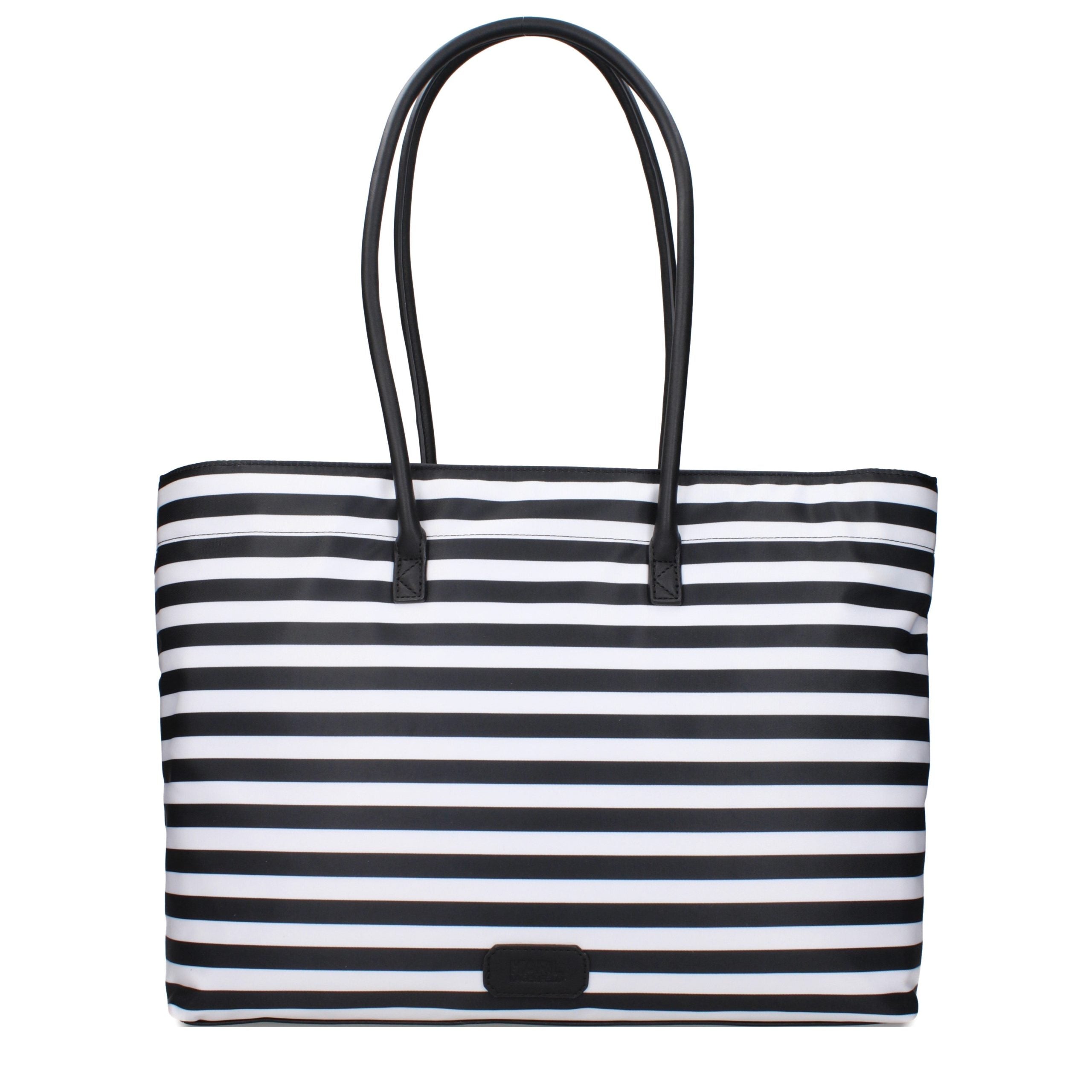 Black Fabric Shoulder Bag