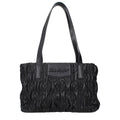 Black Polyester Shoulder Bag