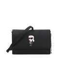 Black Polyethylene Crossbody Bag