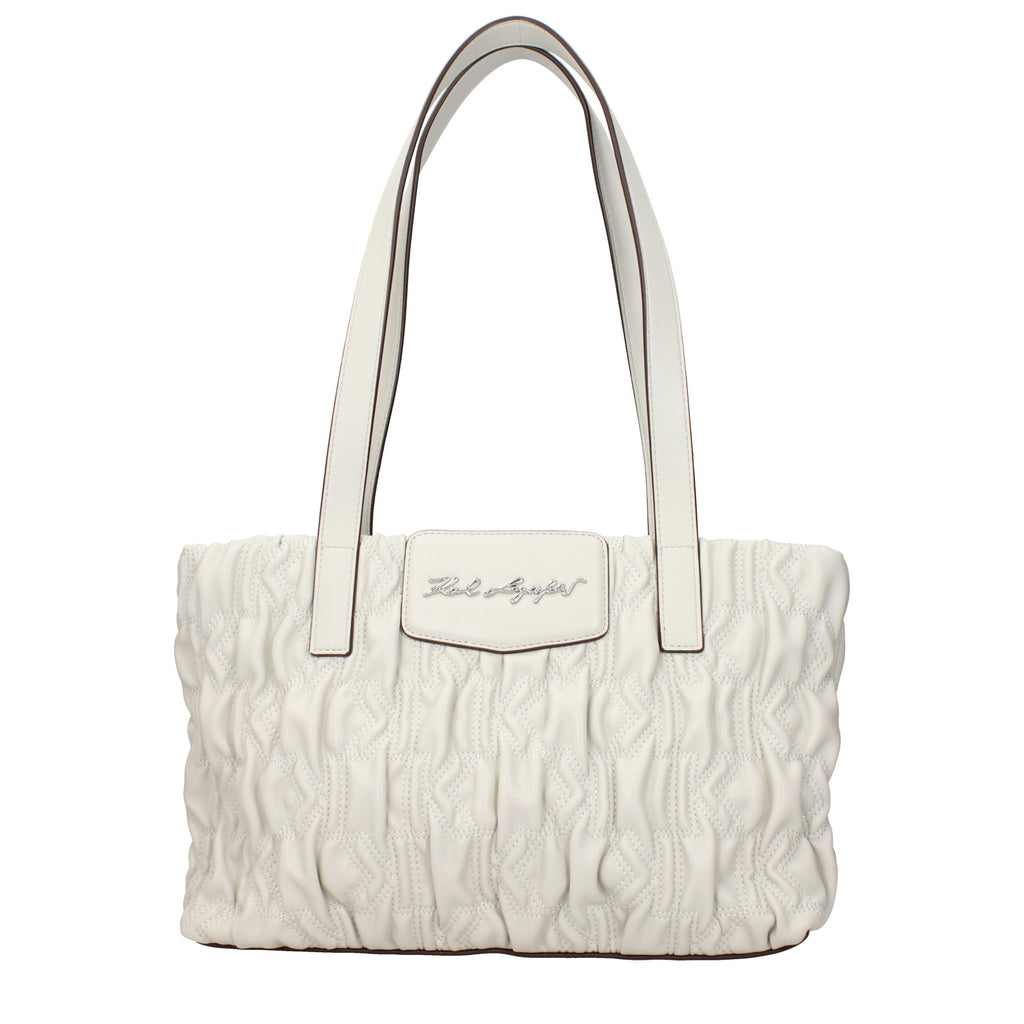 Gray Polyester Shoulder Bag