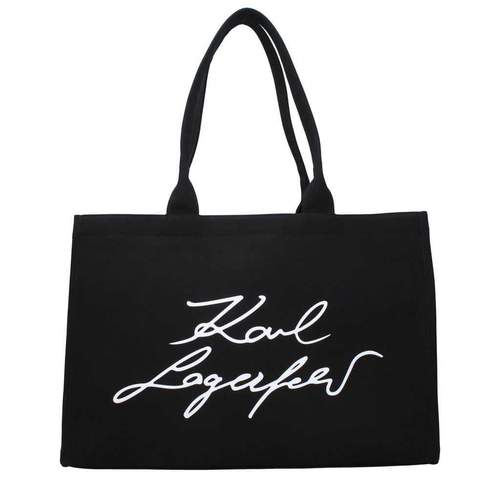 Black Fabric Shoulder Bag