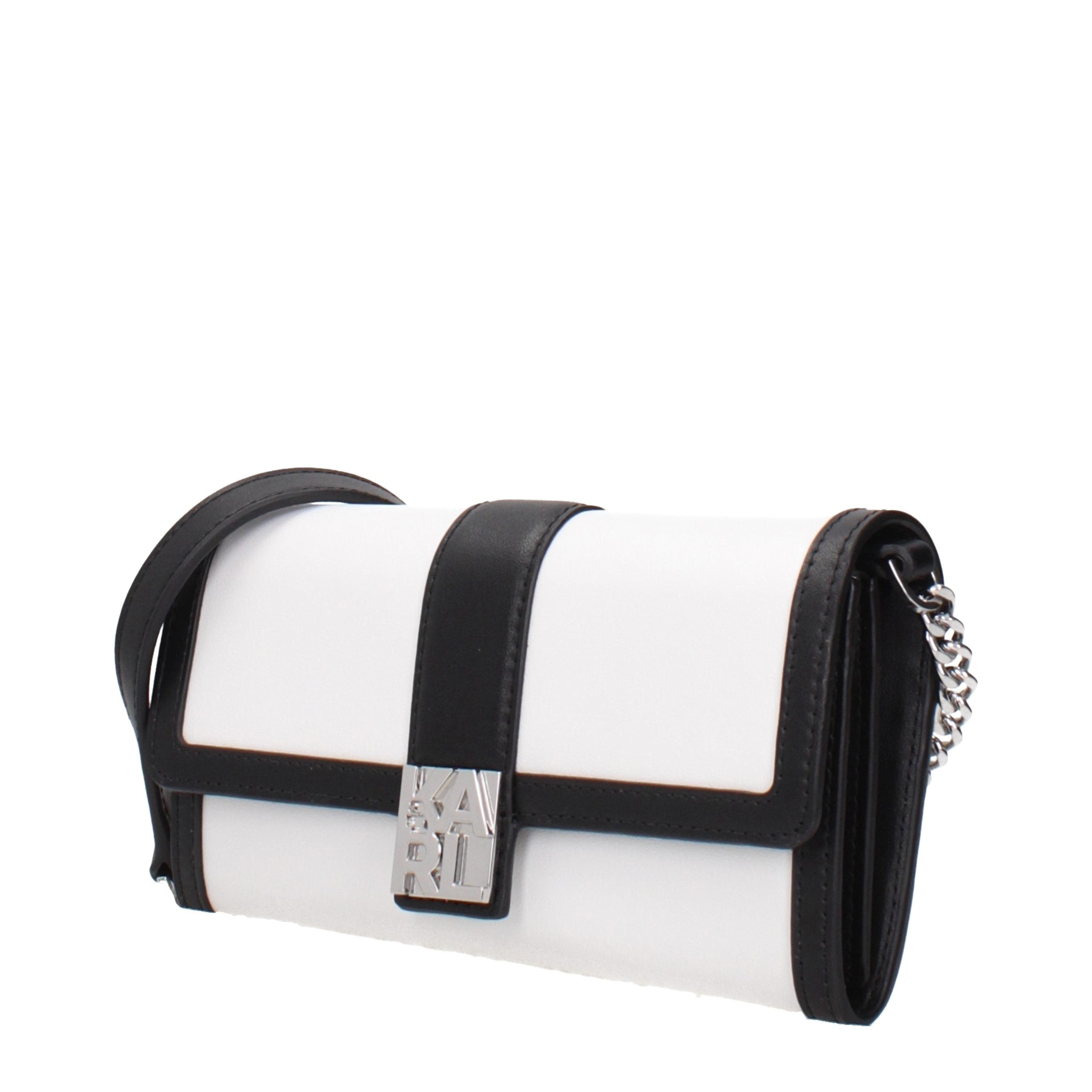 White Leather Clutch Bag