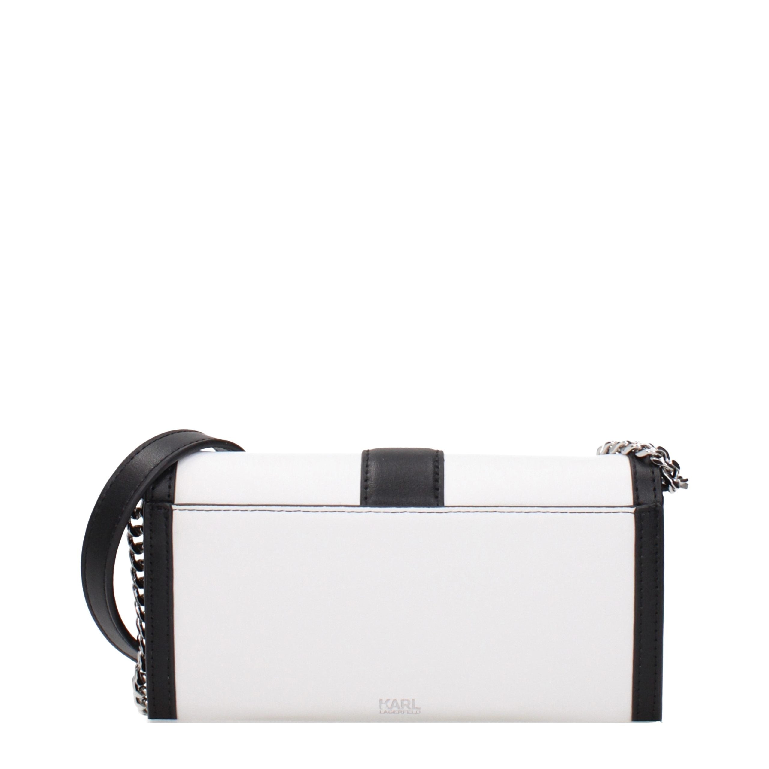 White Leather Clutch Bag
