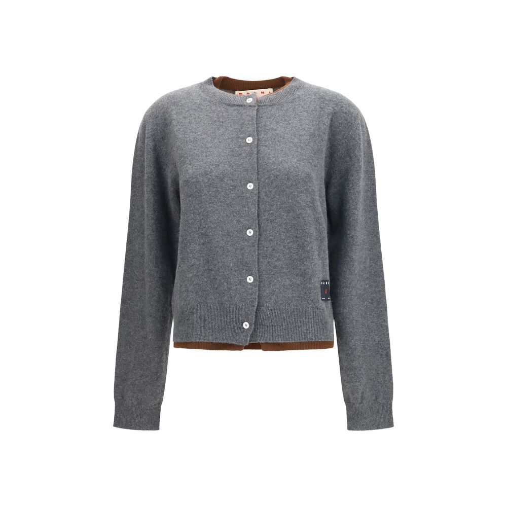 Gray Cashmere Cardigan