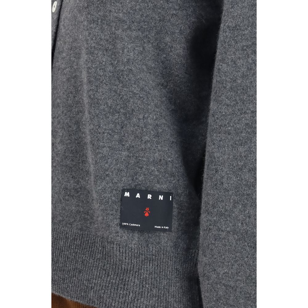 Gray Cashmere Cardigan